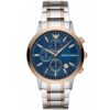 Original-Emporio-Armani-Watch-Men-Renato-Boxed-AR80025-blue-stainless-steel-silver-rosegold