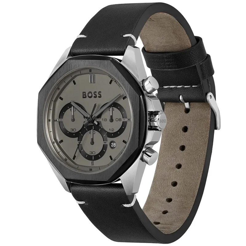 1514014-hugo-boss-watch-men-gray-dial-leather-black-strap-quartz-battery-analog-chronograph-cloud_2 Hugo Boss Watch For Men 1514014