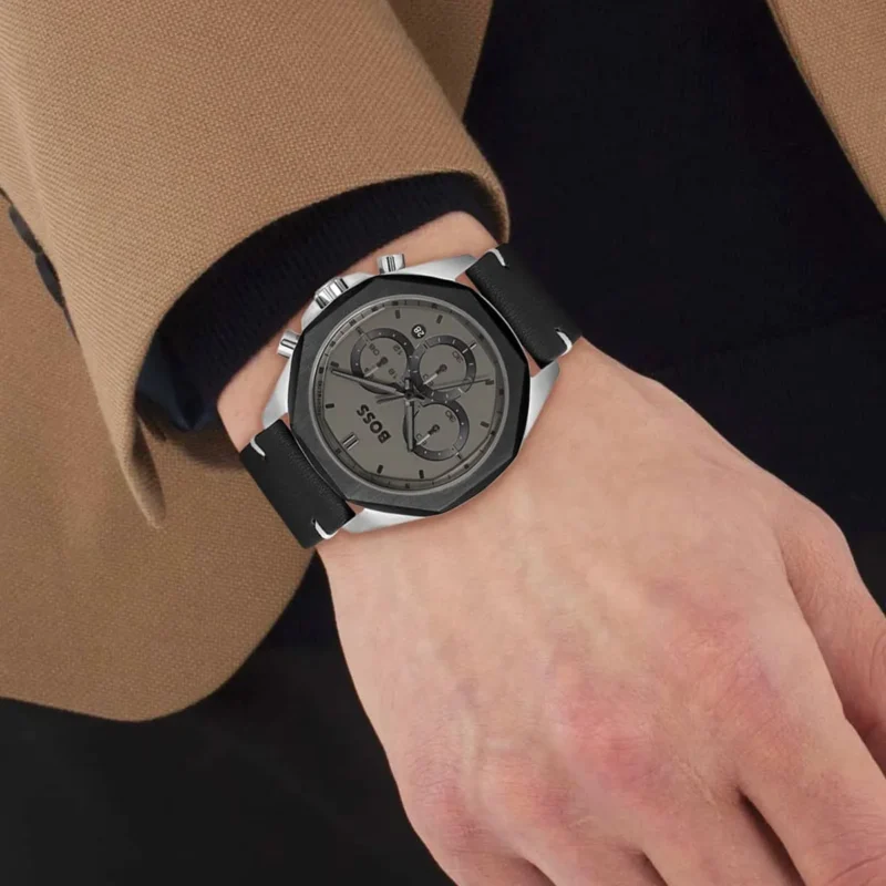 1514014-hugo-boss-watch-men-gray-dial-leather-black-strap-quartz-battery-analog-chronograph-cloud_7 Hugo Boss Watch For Men 1514014