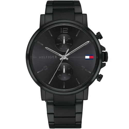 1710414-tommy-hilfiger-watch-men-black-dial-metal-stainless-steel-strap-quartz-battery-analog-three-hand-daniel Tommy Hilfiger Watch For Men 1710414