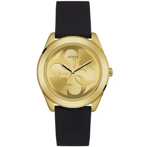 Original-Guess-Watch-Women-G-Twist-W0911L3-gold-rubber-black Guess Watch For Women W0911L3