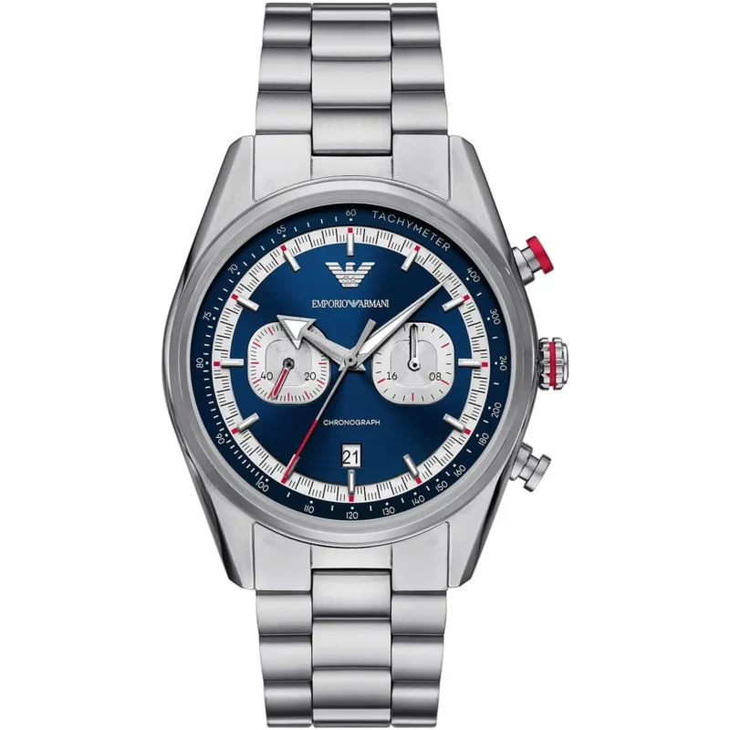 ar11676-emporio-armani-watch-chronograph-men-blue-dial-metal-stainless-steel-silver-strap-quartz-analog-racer Emporio Armani Watch For Men AR11676