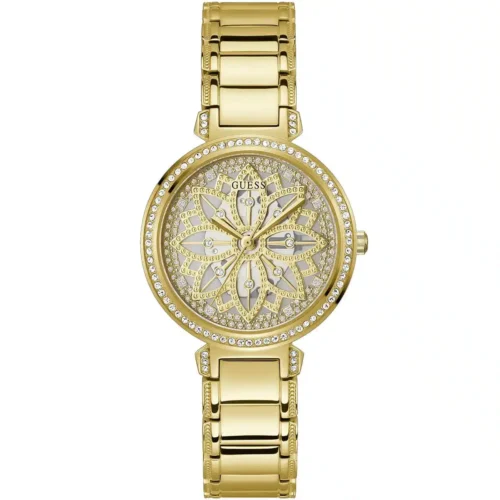 gw0528l2-guess-watch-women-gold-dial-metal-stainless-steel-golden-strap-quartz-battery-analog-crystals-lily Guess Watch For Women GW0528L2