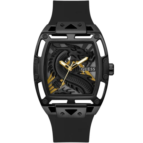 gw0648g1-guess-watch-men-square-black-dial-rubber-strap-quartz-battery-analog-three-hand-legend Guess Watch For Men GW0648G1