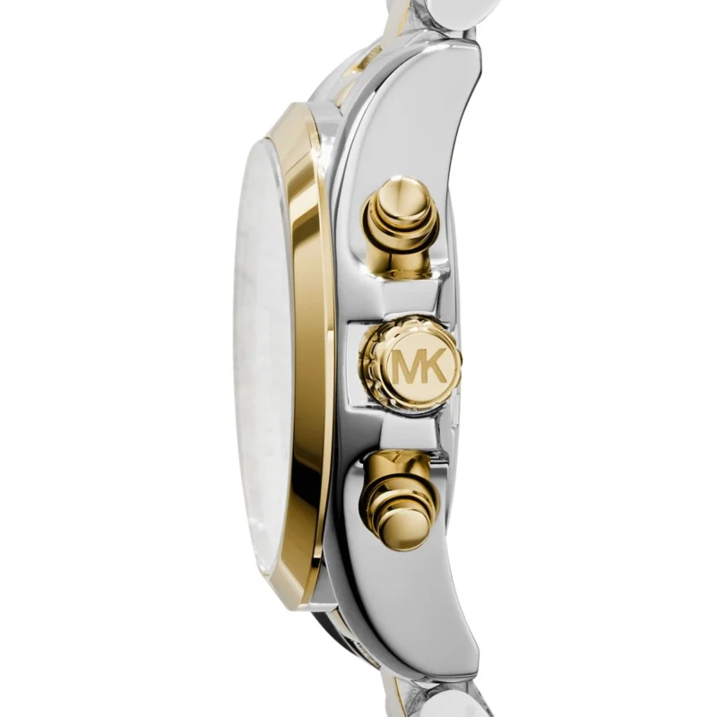 mk5974-michael-kors-watch-women-white-dial-stainless-steel-metal-silver-gold-two-tone-strap-quartz-analog-chronograph-bradshaw_4 Michael Kors Watch For Women MK5974