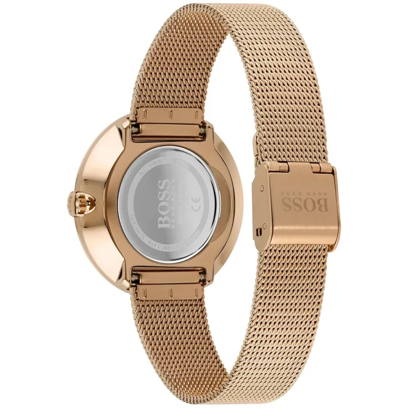 1502548-hugo-boss-watch-women-crystals-rose-gold-dial-metal-stainless-mesh-strap-quartz-battery-analog-three-hand-praise_6 Hugo Boss Watch For Women 1502548