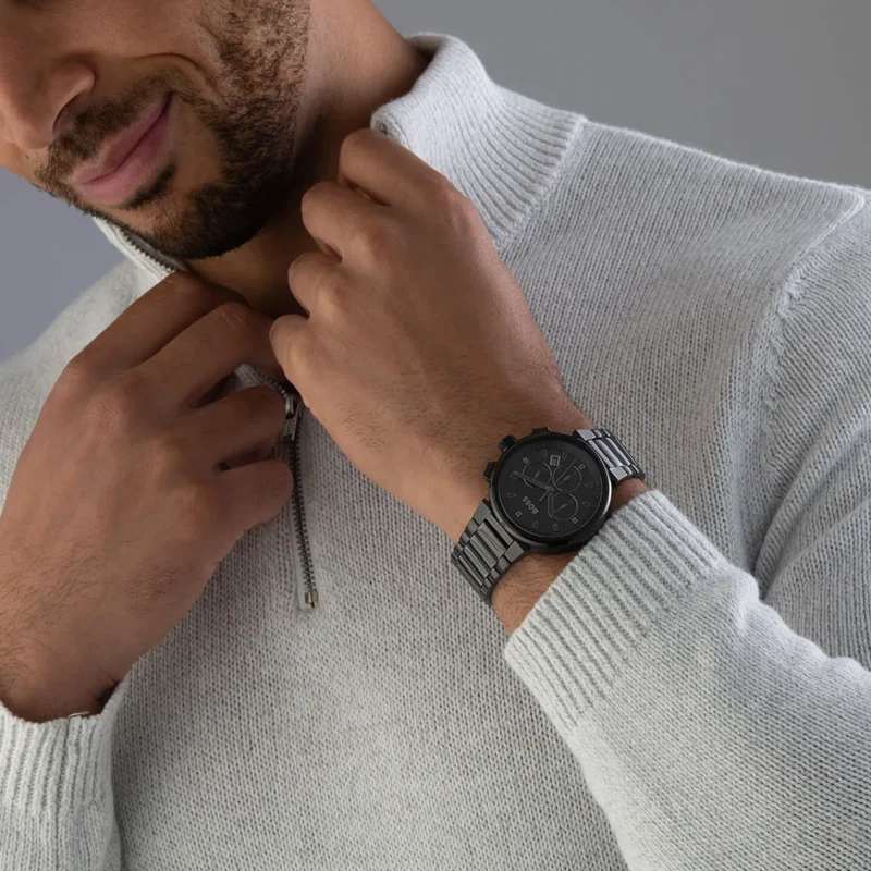 1514001-hugo-boss-watch-men-black-dial-metal-stainless-strap-quartz-battery-analog-chronograph-one_12 Hugo Boss Watch For Men 1514001
