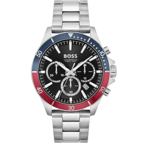 1514108-hugo-boss-watch-men-black-dial-metal-stainless-silver-strap-quartz-battery-analog-chronograph-troper Hugo Boss Watch For Men 1514108