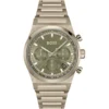 1514222-hugo-boss-watch-men-green-dial-stainless-steel-metal-brown-strap-quartz-battery-analog-chronograph-candor Hugo Boss Watch For Men 1514222