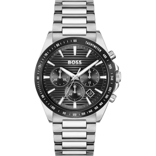 1514290-hugo-boss-watch-men-black-dial-stainless-steel-metal-silver-strap-quartz-battery-analog-chronograph-strike Hugo Boss Watch For Men 1514290