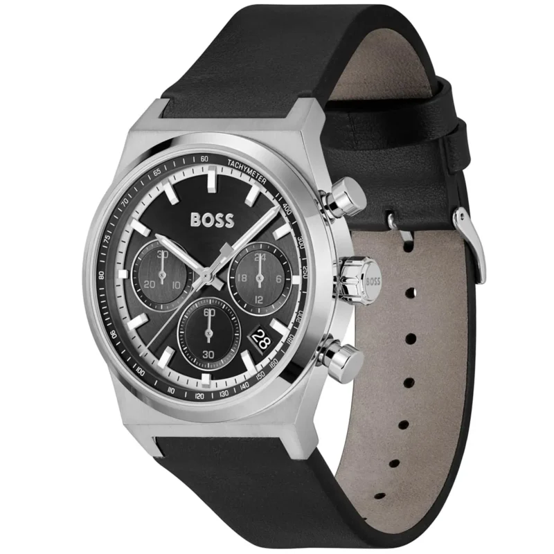 1514218-hugo-boss-watch-men-black-dial-leather-strap-quartz-battery-analog-chronograph-candor_2 Hugo Boss Watch For Men 1514218