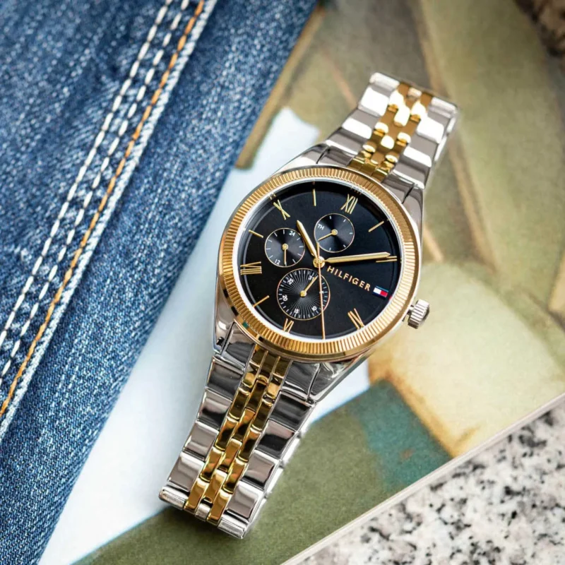 1782591-tommy-hilfiger-watch-women-black-dial-metal-stainless-steel-silver-gold-strap-quartz-battery-analog-monica_19 Tommy Hilfiger Watch For Women 1782591