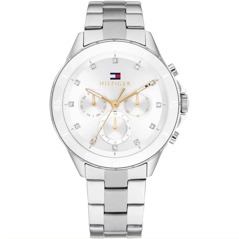 1782707-tommy-hilfiger-watch-women-white-dial-metal-stainless-steel-silver-strap-quartz-analog-mellie Tommy Hilfiger Watch For Women 1782707