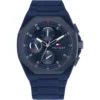 1792122-tommy-hilfiger-watch-men-blue-dial-rubber-strap-quartz-analog-neo Tommy Hilfiger Watch For Men 1792122