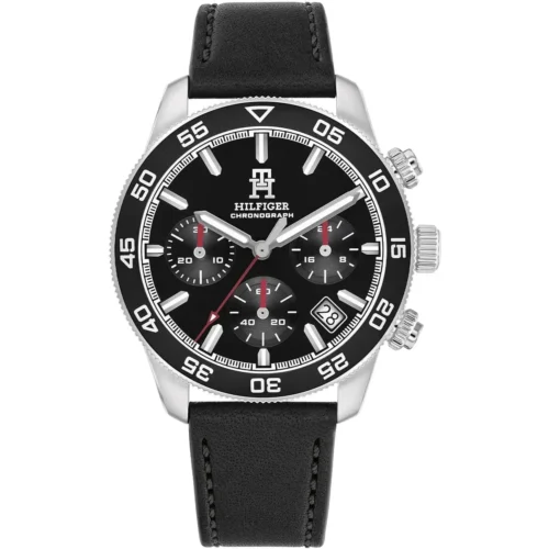 1792162-tommy-hilfiger-watch-chronograph-men-black-dial-leather-strap-quartz-analog-th85 Tommy Hilfiger Watch For Men 1792162