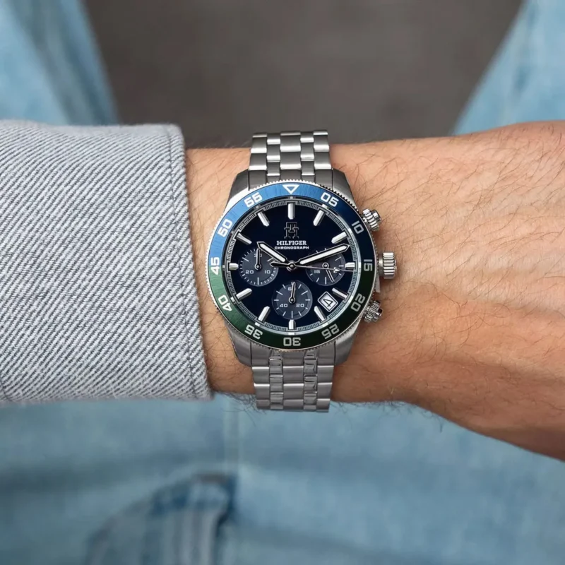 1792185-tommy-hilfiger-watch-chronograph-men-blue-dial-metal-stainless-steel-silver-strap-quartz-analog-th85_4 Tommy Hilfiger Watch For Men 1792185
