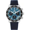 1792187-tommy-hilfiger-watch-chronograph-men-blue-dial-leather-navy-strap-quartz-analog-th85 Tommy Hilfiger Watch For Men 1792187