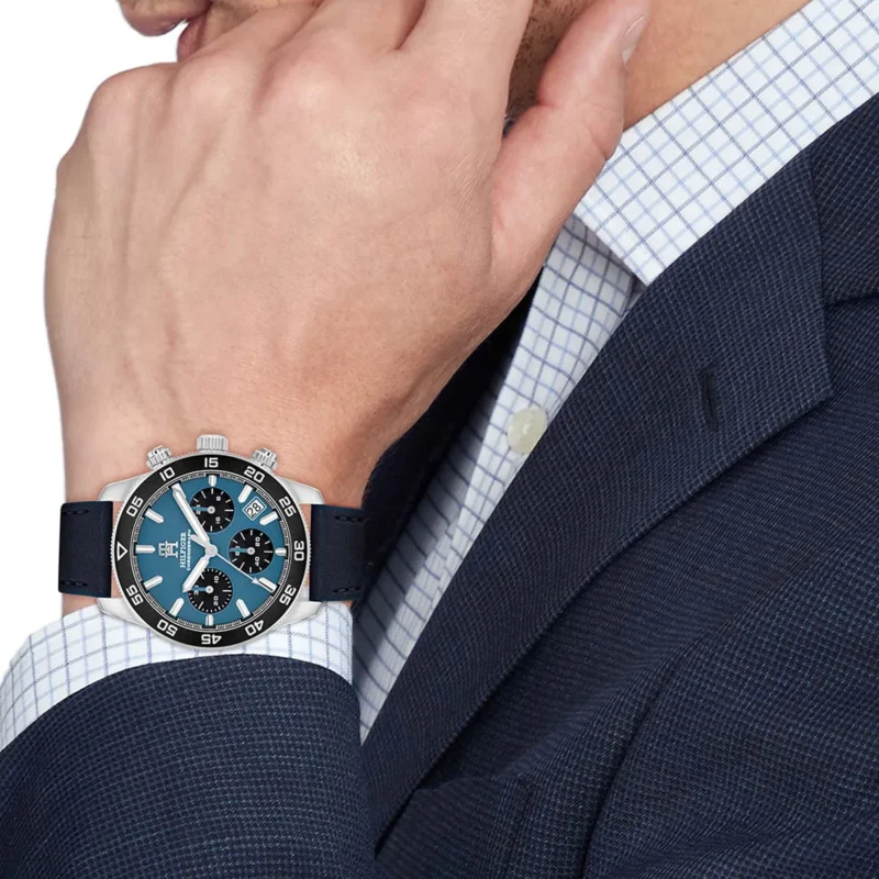 1792187-tommy-hilfiger-watch-chronograph-men-blue-dial-leather-navy-strap-quartz-analog-th85_7 Tommy Hilfiger Watch For Men 1792187