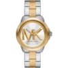 mk7319-michael-kors-watch-women-mk-logo-silver-dial-metal-stainless-steel-gold-two-tone-strap-quartz-battery-analog-three-hand-brynn Michael Kors Watch For Women MK7319