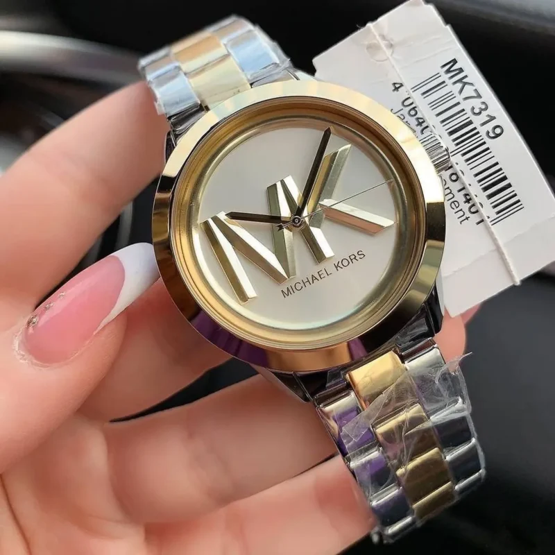 mk7319-michael-kors-watch-women-mk-logo-silver-dial-metal-stainless-steel-gold-two-tone-strap-quartz-battery-analog-three-hand-brynn_8 (1) Michael Kors Watch For Women MK7319