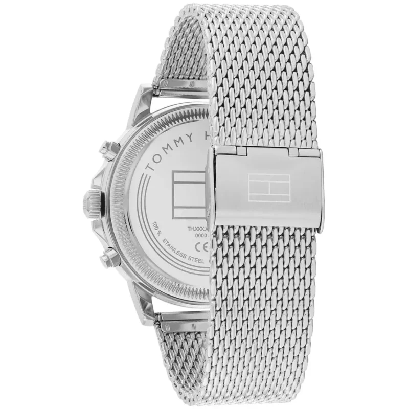 1710608-tommy-hilfiger-watch-men-green-dial-metal-stainless-steel-silver-mesh-strap-quartz-analog-stewart_3 Tommy Hilfiger Watch For Men 1710608