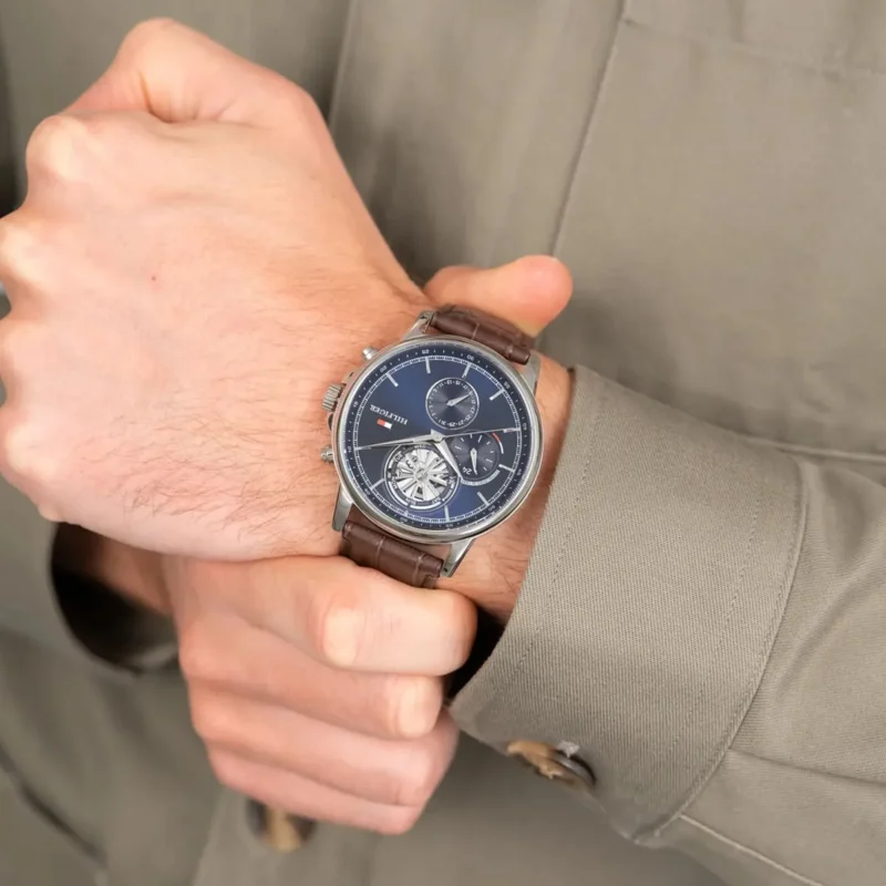 1710629-tommy-hilfiger-watch-established-in-1985-men-navy-dial-leather-brown-strap-quartz-analog-stewart_7 Tommy Hilfiger Watch For Men 1710629