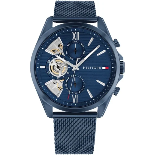 1710648-tommy-hilfiger-watch-men-blue-dial-metal-stainless-steel-strap-quartz-analog-baker Tommy Hilfiger Watch For Men 1710648