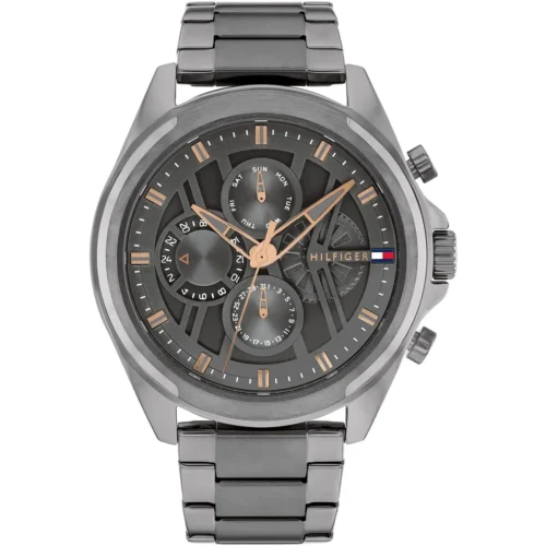 1710657-tommy-hilfiger-watch-men-gray-dial-metal-stainless-steel-grey-strap-quartz-analog-jax Tommy Hilfiger Watch For Men 1710657