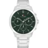 1710686-tommy-hilfiger-watch-men-green-dial-metal-stainless-steel-silver-strap-quartz-analog-henry Tommy Hilfiger Watch For Men 1710686