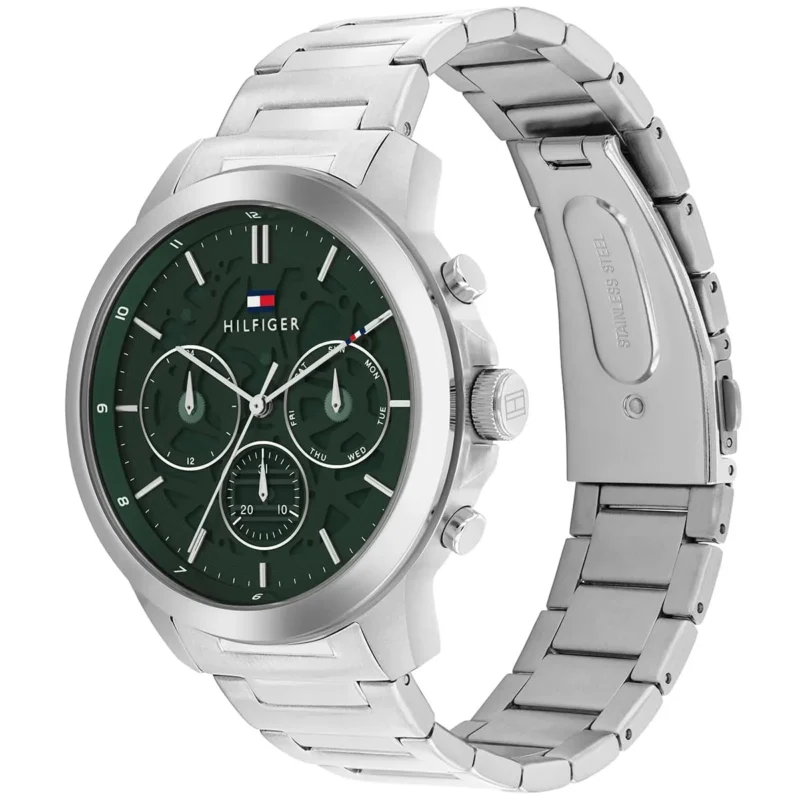 1710686-tommy-hilfiger-watch-men-green-dial-metal-stainless-steel-silver-strap-quartz-analog-henry_2 Tommy Hilfiger Watch For Men 1710686