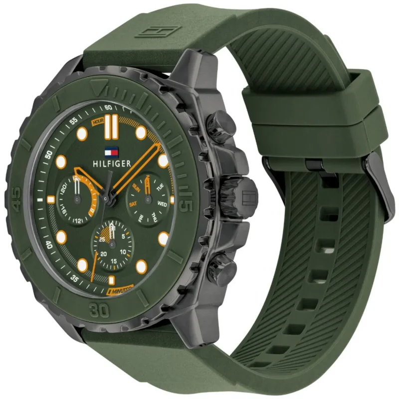 1710688-tommy-hilfiger-watch-men-green-dial-rubber-strap-quartz-analog-morga_2 Tommy Hilfiger Watch For Men 1710688