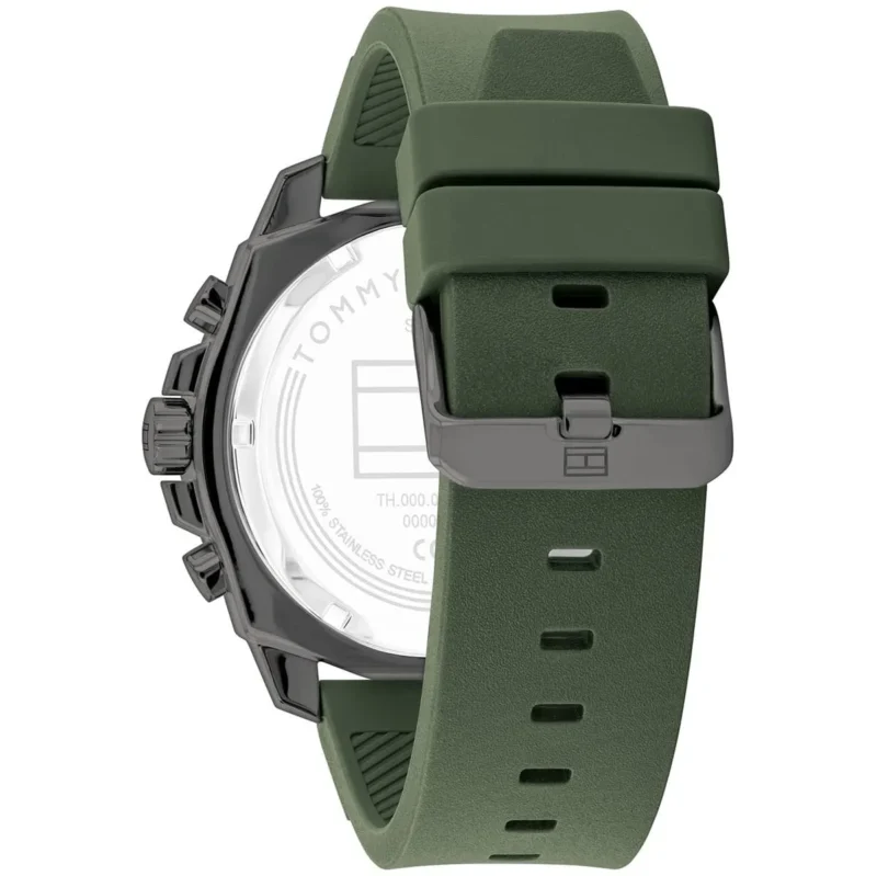 1710688-tommy-hilfiger-watch-men-green-dial-rubber-strap-quartz-analog-morga_3 Tommy Hilfiger Watch For Men 1710688