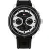 1792074-tommy-hilfiger-watch-men-black-dial-rubber-strap-quartz-battery-analog-wild Tommy Hilfiger Watch For Men 1792074