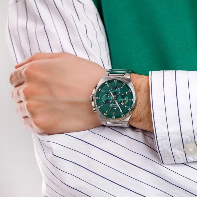 1792088-tommy-hilfiger-watch-men-green-dial-metal-stainless-steel-silver-strap-quartz-battery-analog-dexter_7 Tommy Hilfiger Watch For Men 1792088