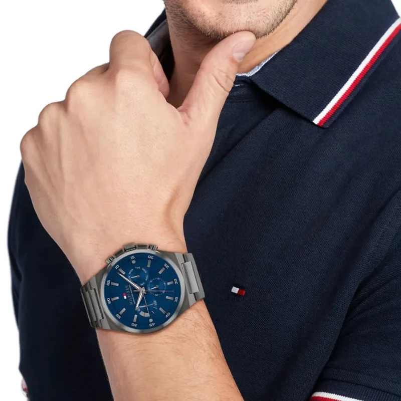 1792089-tommy-hilfiger-watch-men-blue-dial-metal-stainless-steel-gray-strap-quartz-battery-analog-dexter_8 Tommy Hilfiger Watch For Men 1792089
