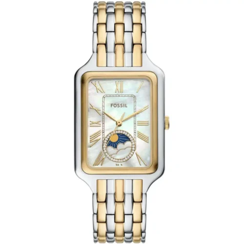 es5399-orignal-fossil-women-watch-mother-of-pearl-dial-silver-gold-metal-strap-rectangle-sun-moon-raquel-egypt Fossil Watch For Women ES5399