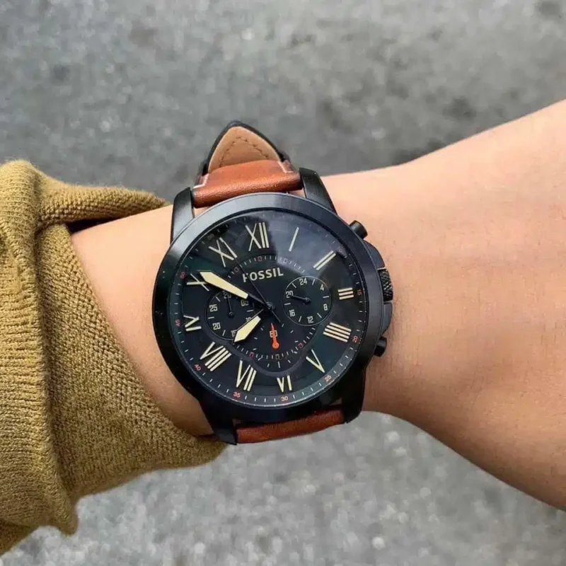 fs5241-fossil-watch-men-brown-leather-strap-black-dial-grant-2 Fossil Watch For Men FS5241