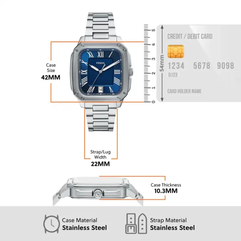 fs6121-original-fossil-watch-blue-dial-silver-metal-strap-square-egypt_11 Fossil Watch For Men FS6121