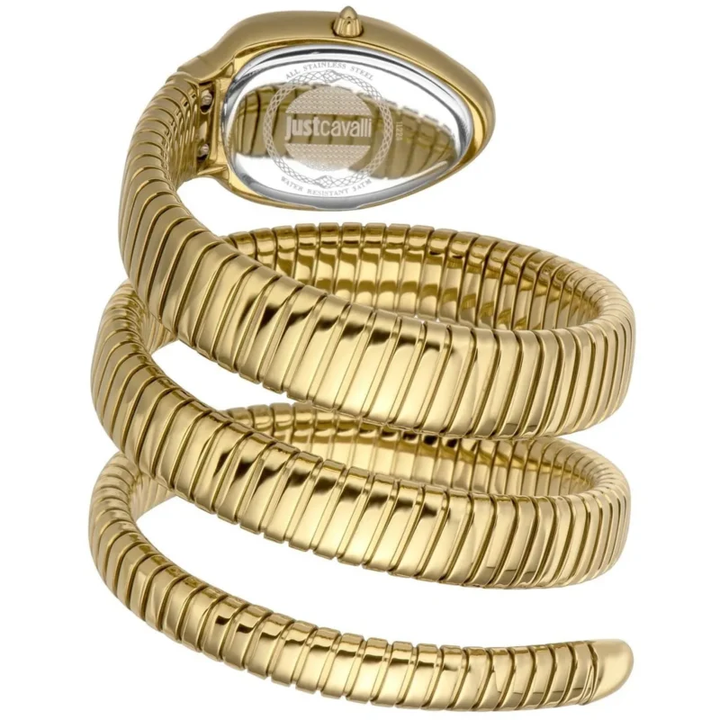 jc1l224m0035-just-cavalli-watch-signature-snake-women-silver-dial-gold-stainless-steel-strap-triple-wrap-crystals_2 Just Cavalli Watch For Women JC1L224M0035