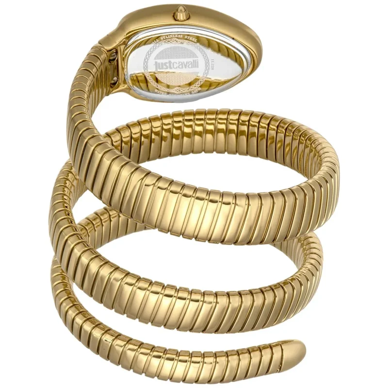 jc1l228m0035-just-cavalli-watch-signature-snake-women-silver-dial-gold-stainless-steel-strap-triple-wrap-crystals-jc-logo_2 Just Cavalli Watch For Women JC1L228M0035