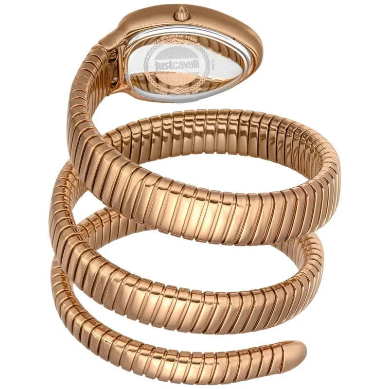 jc1l228m0055-just-cavalli-watch-signature-snake-women-green-dial-rose-gold-stainless-steel-strap-triple-wrap-crystals-jc-logo_2 Just Cavalli Watch For Women JC1L228M0055
