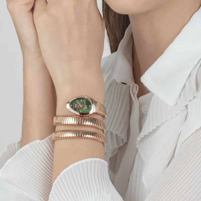 jc1l228m0055-just-cavalli-watch-signature-snake-women-green-dial-rose-gold-stainless-steel-strap-triple-wrap-crystals-jc-logo_4 Just Cavalli Watch For Women JC1L228M0055
