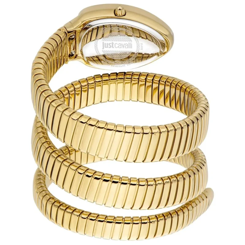 jc1l232m0035-just-cavalli-watch-signature-snake-women-green-dial-gold-stainless-steel-strap-triple-wrap-crystals_2 Just Cavalli Watch For Women JC1L232M0035