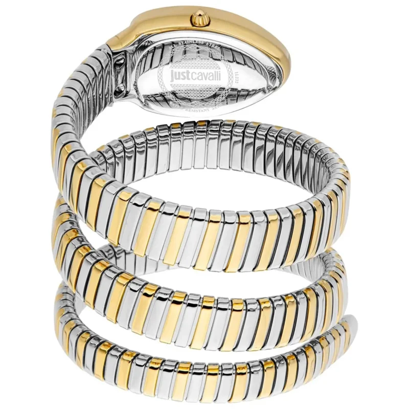 jc1l232m0055-just-cavalli-watch-signature-snake-women-silver-dial-gold-stainless-steel-strap-triple-wrap-crystals-two-tone_2 Just Cavalli Watch For Women JC1L232M0055